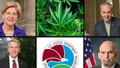 Lawmakers Warren, Schumer, Fetterman, Lankford And Others On DEA's 'Common Sense' Or 'Irresponsible' Cannabis Rescheduling