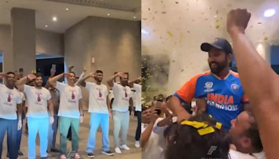 WATCH: Tilak Varma Joins Rohit Sharma's Childhood Friends and Family to Give World Cup Winning Skipper Glorious Tribute