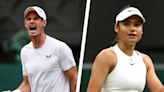 When are Andy Murray and Emma Raducanu playing together at Wimbledon? Start time and TV details