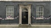 St George’s flags hung outside No 10 ahead of England’s semi-final Euros clash