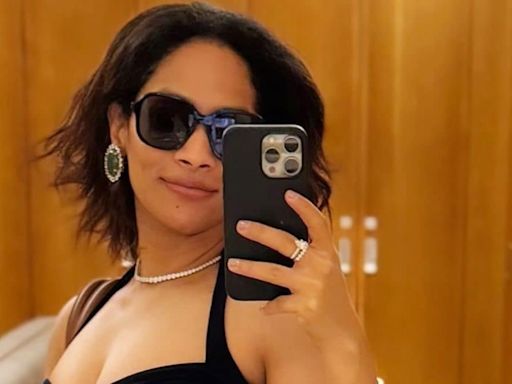 Mom-To-Be Masaba Gupta Stuns In Black Dress While ‘Waddling Her Way To Sets' - News18