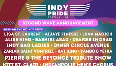 Mr. Gay Indiana, Miss Gay Indiana and more artists announced for 2024 Indy Pride Festival