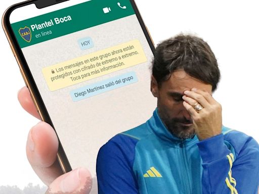 Chat caliente: la trama del cortocircuito de Diego Martínez con el plantel de Boca