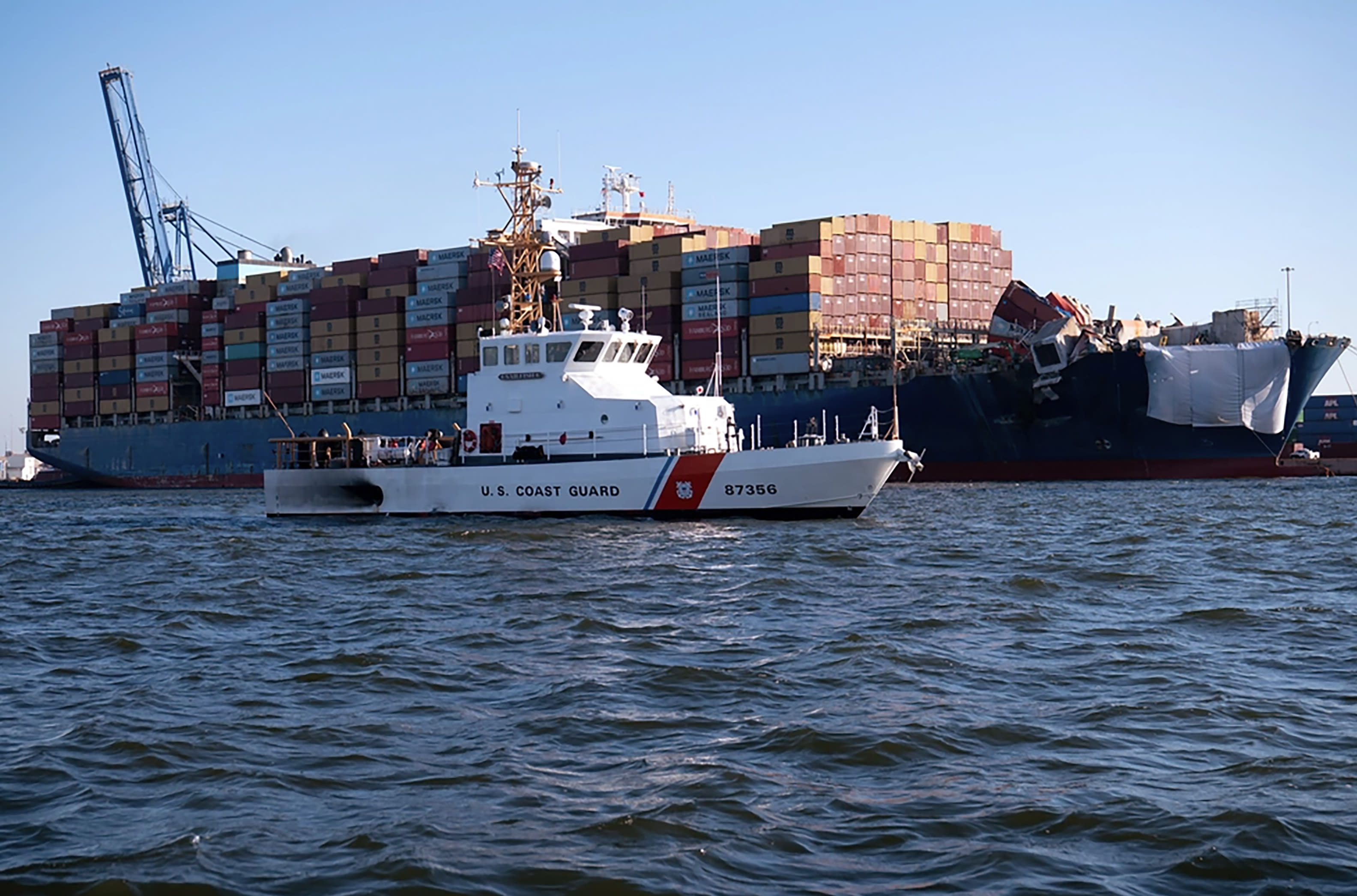 Dali cargo ship leaves Baltimore for Virginia, nearly 3 months after bridge collapse