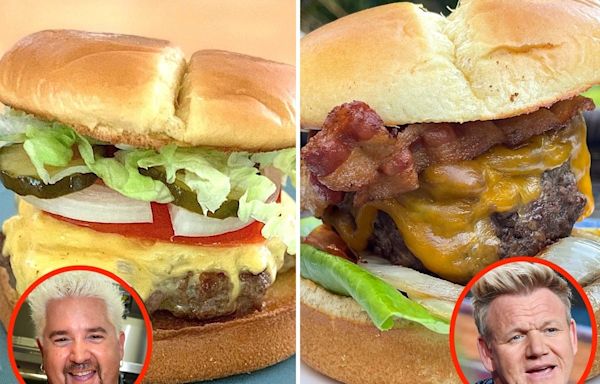 I tried Guy Fieri and Gordon Ramsay's quick burger recipes, and the best one was easier to make