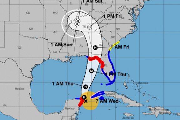 Helene reaches hurricane status as it targets Florida with life-threatening storm surge ahead of landfall: Live updates