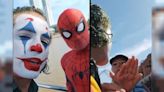 El Joker vs. Spiderman. La insólita pelea entre los dos personajes de comic en el Puente de la Mujer