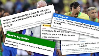 Avalancha de críticas de la prensa en Brasil tras la eliminación de la Copa América: “La peor selección de todos los tiempos”