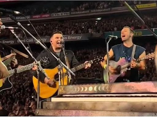 Aslan joins Coldplay at Croke Park to perform ‘Crazy World'