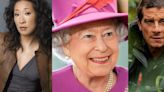 Sandra Oh y Bear Grylls asisten al funeral de la Reina Isabel II