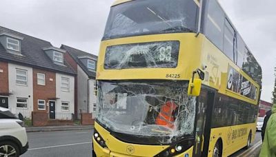 TfGM issue statement after passengers 'thrown from seats' in two bus smash