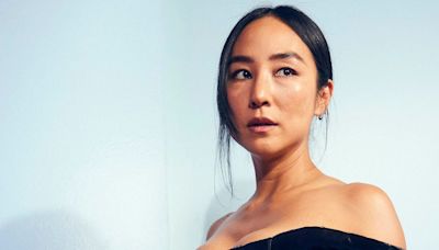 Greta Lee Does Easy Elegance in a Structural Leather Top