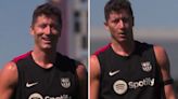 El Barça sube un vídeo de Lewandowski y en redes solo se habla de su forma física