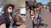 Larissa Manoela combina look de cowboy com o marido em viagem ao Texas