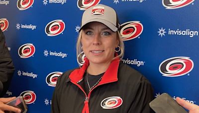 The NHL has one female assistant coach. Allie LaCombe visits Canes camp hoping to follow