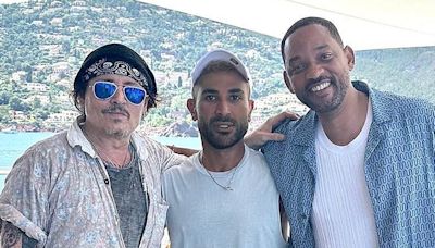 Will Smith and Johnny Depp enjoy summer yacht ride in Italy