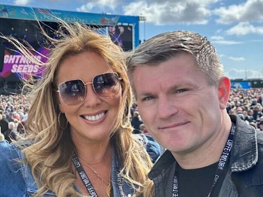 Claire Sweeney shares cosy snaps with Ricky Hatton as they enjoy festival date