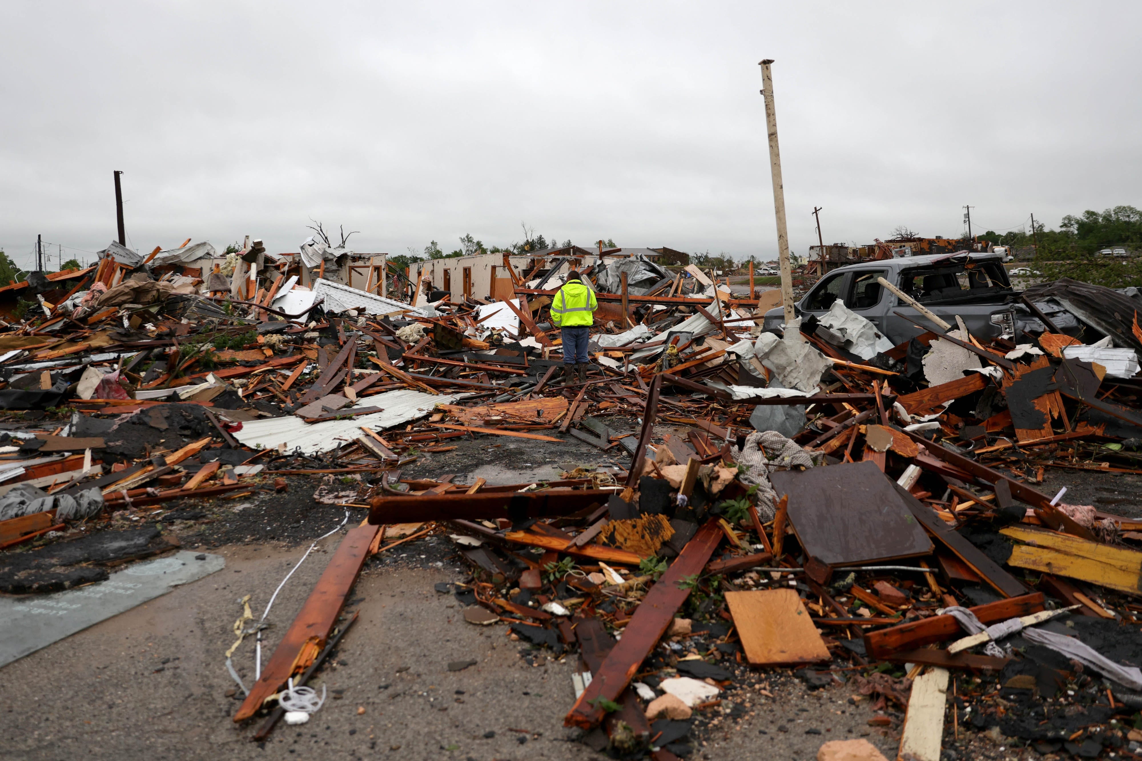 Deadly tornado outbreak ravages Oklahoma as storms shift east Sunday