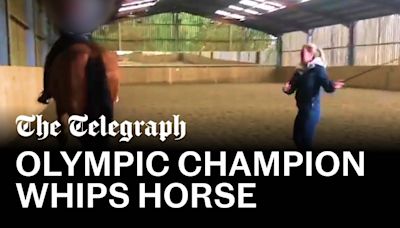 Watch: Charlotte Dujardin whips horse 24 times in shocking video