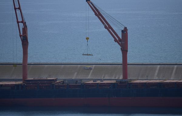 First shipment of aid to the US-built floating pier in Gaza departs from Cyprus