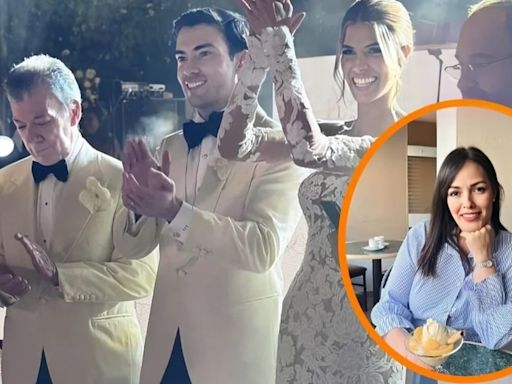 Fiscal Angélica Monsalve aprovechó el matrimonio de Esteban Santos para despacharse contra su padre: “Engañó a Colombia y al mundo entero”