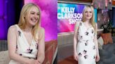Dakota Fanning Blooms in Floral Prada Midi Dress on ‘The Kelly Clarkson Show,’ Talks Shoe Collection Gifted by Tom Cruise