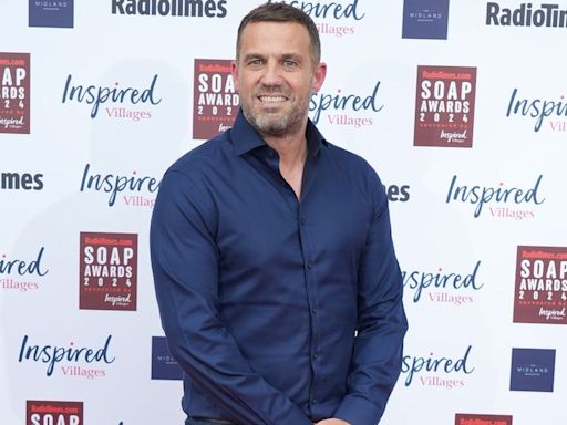 Jamie Lomas on baby countdown as he joins Hollyoaks co-stars at Radio Times Soap Awards