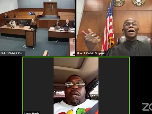 La reacción de un juez cuando un acusado con la licencia suspendida se conectó a su audiencia mientras conducía