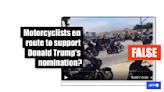 Old biker video unrelated to 2024 Republican convention