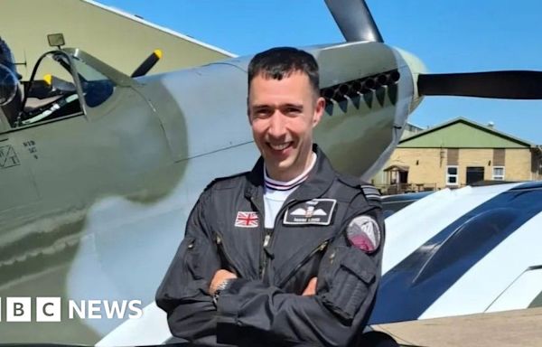 Memorial flight Spitfire pilot died from head and neck injuries