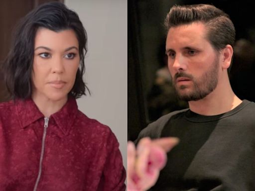 Why Fans Think Kourtney Kardashian Referenced Ex-Boyfriend Scott Disick With Outfit Choice At Travis Barker's Event