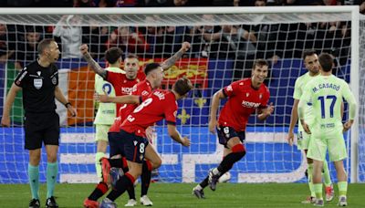 PIX: Osasuna stun Barcelona; Bayern-Leverkusen draw