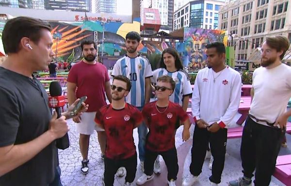 Toronto fans prepare for Canada and Argentina match in Copa America semifinals