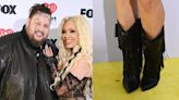 Jelly Roll’s Wife Bunnie Xo Wears Fringe-Embellished Cowboy Boots at iHeartRadio Music Awards 2024