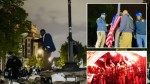 Cops raise the Stars and Stripes, toss away Palestinian flag in iconic moment after quelling City College pro-terror protest