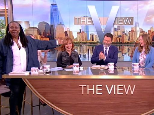 Whoopi Goldberg accidentally introduces Nick Offerman with profane slip-up on “The View”: 'I answer to either'