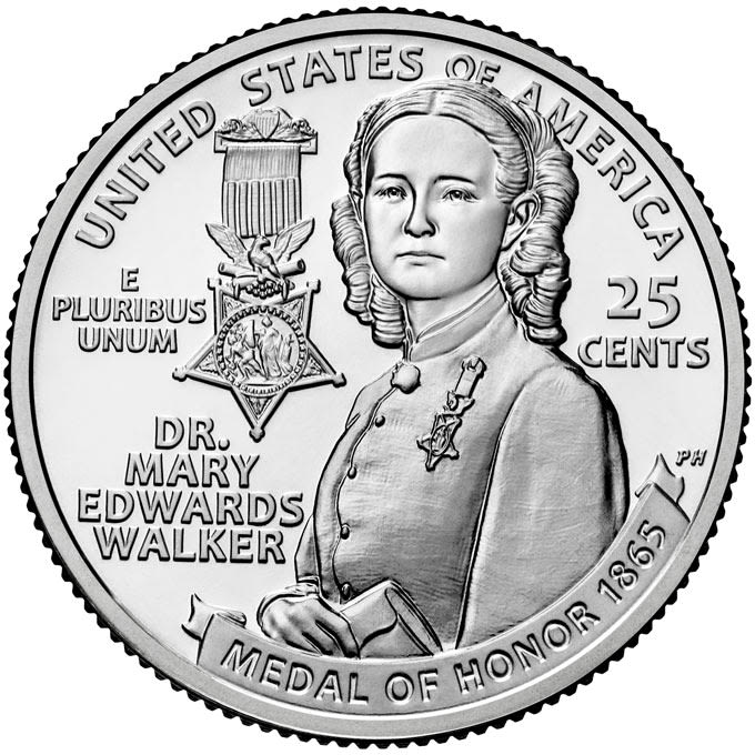 2024 American Women Quarters Rolls and Bags™ Honoring Dr. Mary Edwards Walker on Sale Today (Monday, June 17)