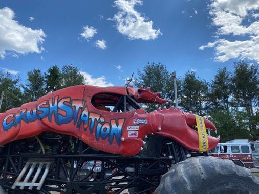 Lobster-shaped monster truck takes down utility pole, power in much of Maine town - The Boston Globe