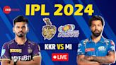 KKR vs MI Live Cricket Score and Updates, IPL 2024: Shreyas Iyer vs Hardik Pandya