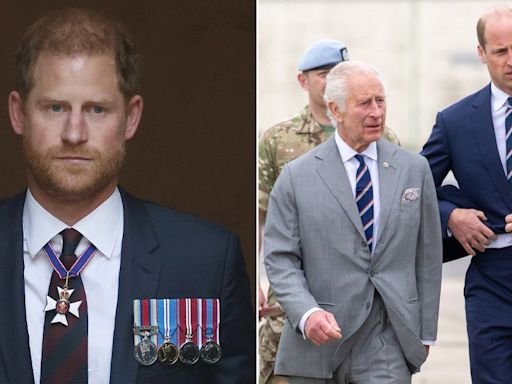 William and Charles 'ready for a fight' during secret reunion with Prince Harry