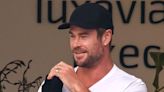 Chris Hemsworth Shows Off His New Abstract Arm Tattoo in Sydney — See the Photos