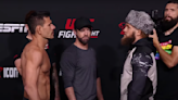 UFC on ESPN 39 video: Rafael dos Anjos, Rafael Fiziev all business during faceoffs