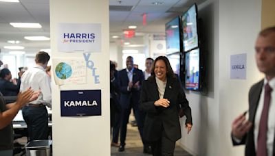 Kamala Harris Previews “Prosecutor Vs. Perpetrator” Attack Lines Against Donald Trump In Visit To Campaign Headquarters — Update