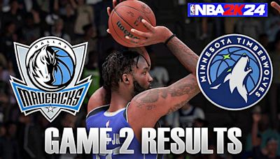 Mavericks vs. Timberwolves Game 2 Results According To 2K24