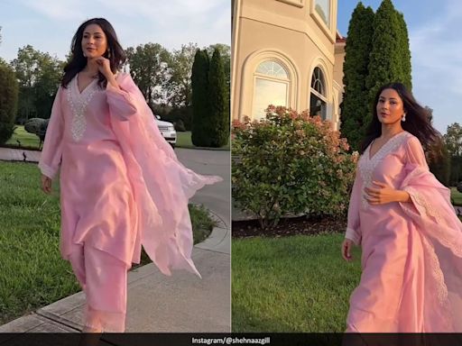 "Life Is Better In Pink" But Especially In This Pastel Kurta Suit For Shehnaaz Gill