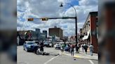 Beltline collision between SUV and motorbike sends driver ‘cartwheeling through the air’