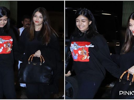 Aishwarya Rai Bachchan, daughter Aaradhya fly to undisclosed location after attending Anant Ambani-Radhika Merchant’s wedding festivities