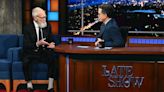 David Letterman returns to "The Late Show" for first time since 2015