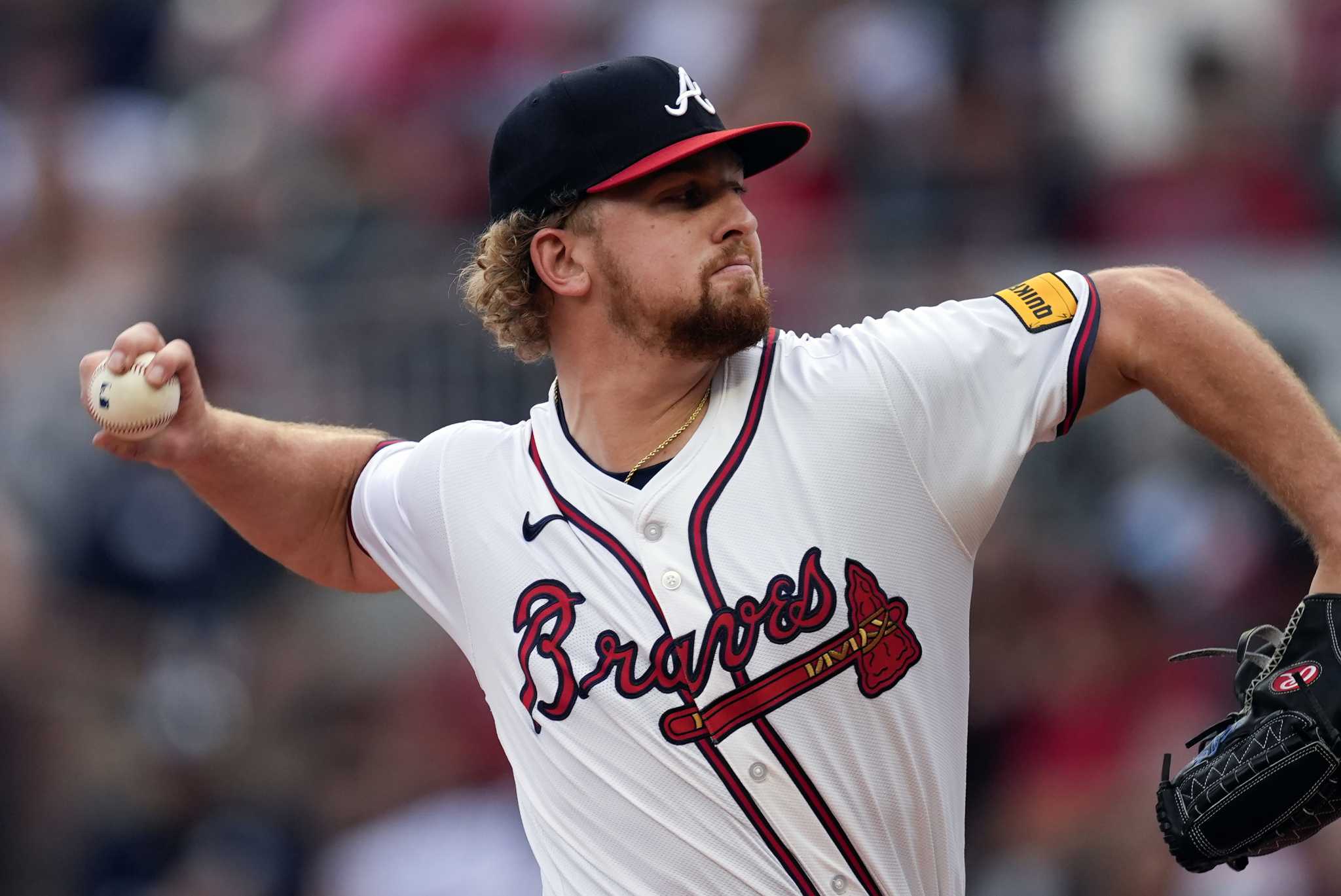 Spencer Schwellenbach shuts down Tigers for 1st MLB victory as Braves win 2-1