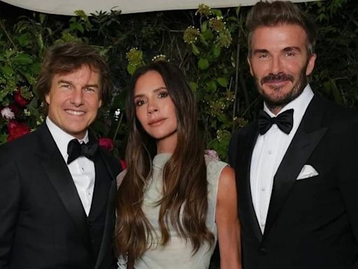 Tom Cruise se convirtió en la estrella de la noche durante el cumpleaños de Victoria Beckham